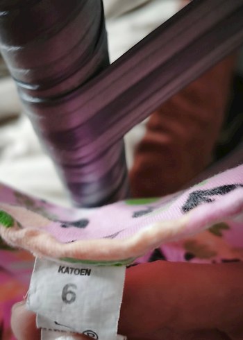 Çiçek Desenli Pembe Kız Çocuk Straplez Atlet - Görsel 3