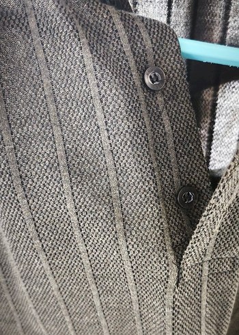 Düğmeli Gri Erkek Polo Tişört - Görsel 4