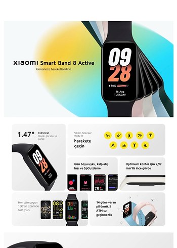 Xiaomi Siyah Akıllı Saat