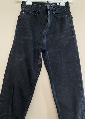 28 Beden Kadın siyah Dar Kesim Denim Pantolon