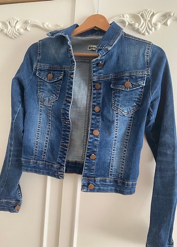 Mavi Jeans Düğmeli Mavi Kadın Denim Ceket
