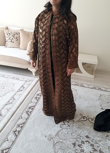 xl Beden kahverengi Renk Kaftan