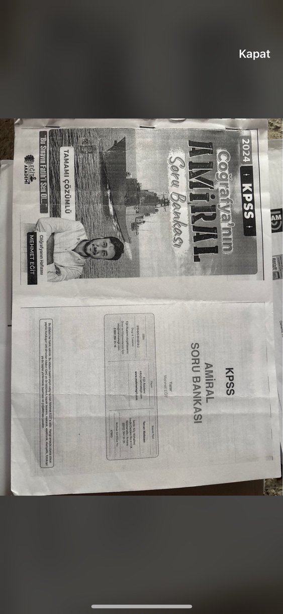 2024 KPSS Coğrafya Mehmet eğit - Görsel 2