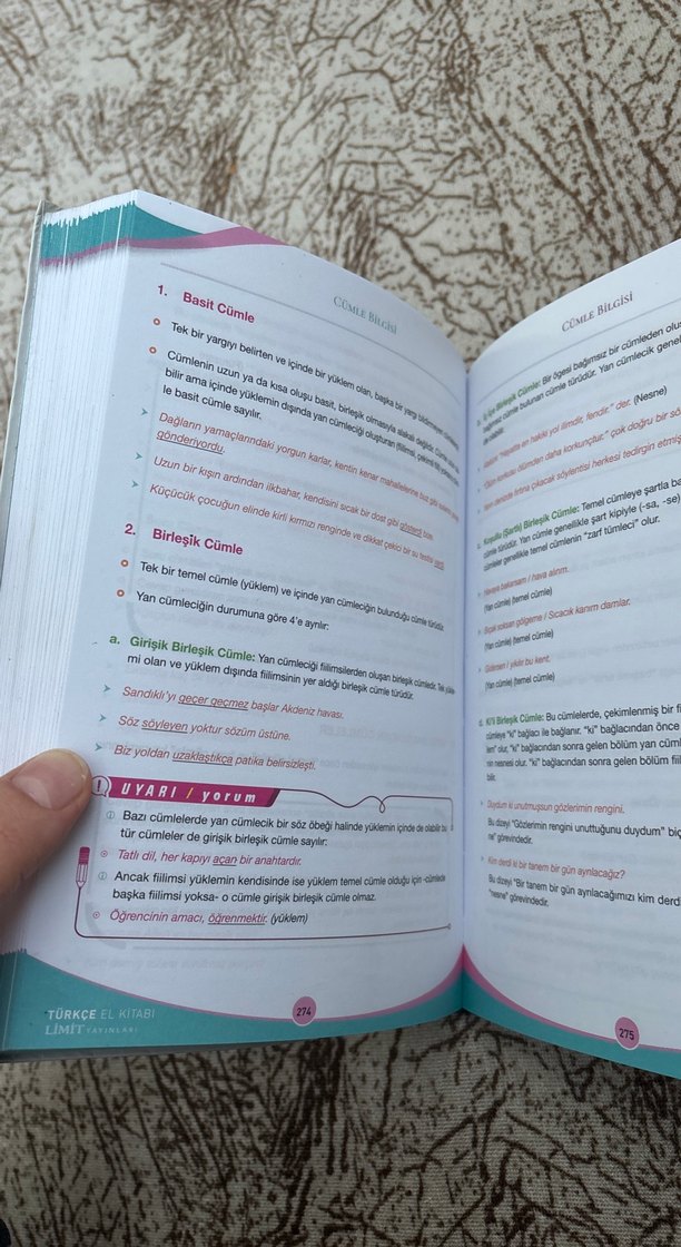 TYT Türkçe El Kitabı - Limit Yayınları - Görsel 4