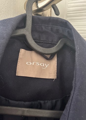 Düğmeli Lacivert Kadın Trençkot - Görsel 3