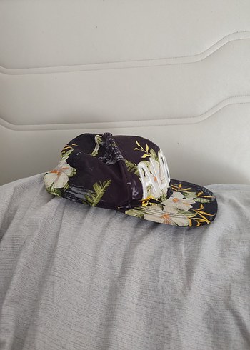 Çiçek Desenli Çok Renkli Bohem Şapka - Görsel 2