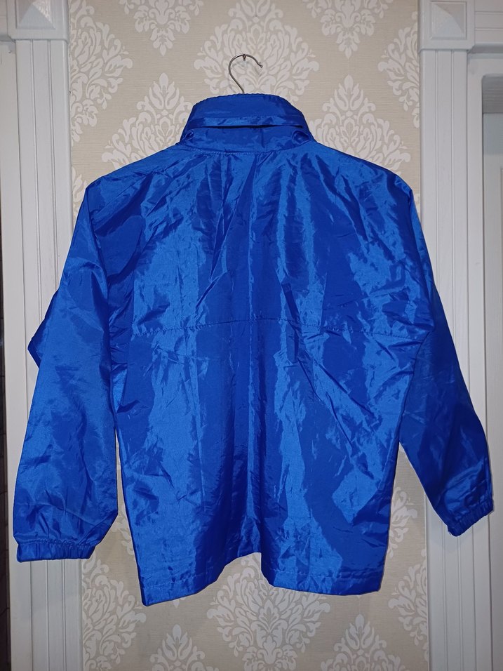 Mavi Fermuarlı Midi Yağmurluk - Görsel 4