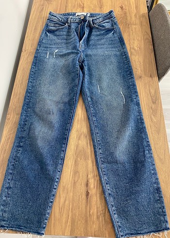 Kadın Mavi Denim Normal Kesim Midi Jean
