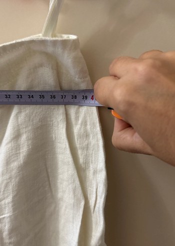 Diğer Kadın Beyaz Keten keten Midi Pantolon