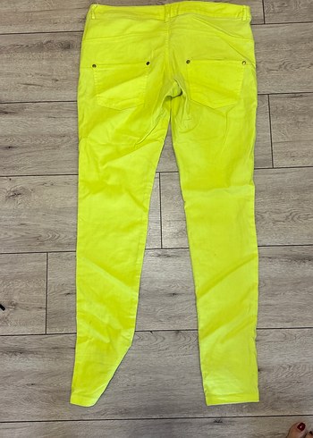 38 Beden Home store Sarı Dar Kesim Midi Kadın Kumaş Pantolon