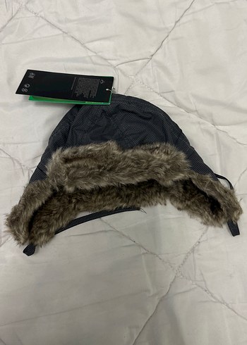 Erkek Çocuk Gri Kürklü Street Wear Bere