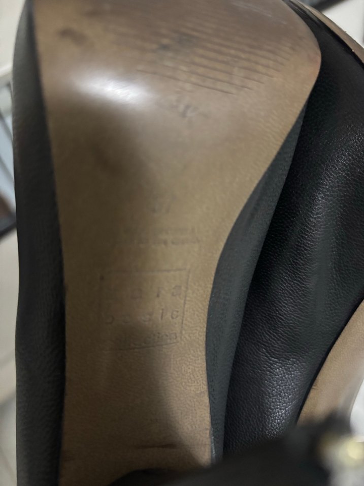 Siyah Deri Stiletto Topuklu Kadın Bot - Görsel 5