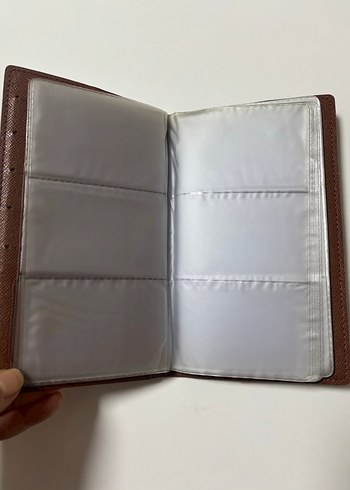 Kahverengi Louis Vuitton Baskılı Deri  kartlık kartvizitlik - Görsel 5