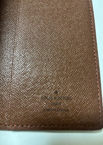 Kahverengi Louis Vuitton Baskılı Deri  kartlık kartvizitlik - Görsel 3