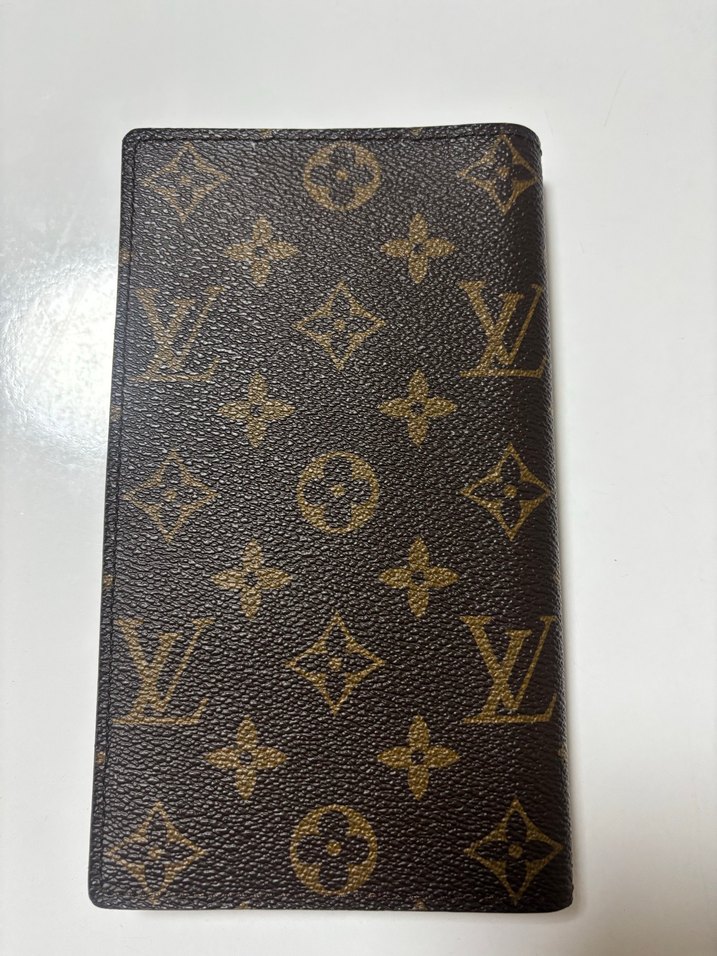 Kahverengi Louis Vuitton Baskılı Deri  kartlık kartvizitlik - Görsel 4