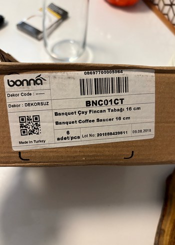 Bonna porselen çay & nescafe fincan takımı - Görsel 4