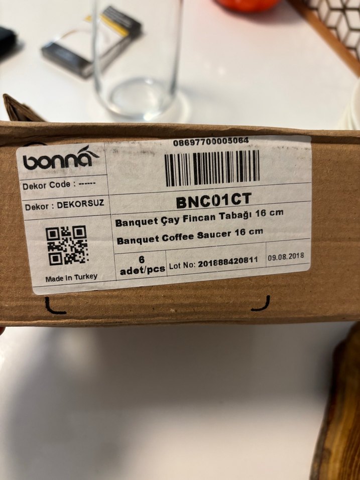 Bonna porselen çay & nescafe fincan takımı - Görsel 4