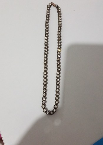 Beden gri Renk gold Zincir Detaylı Midi Kadın Kolye