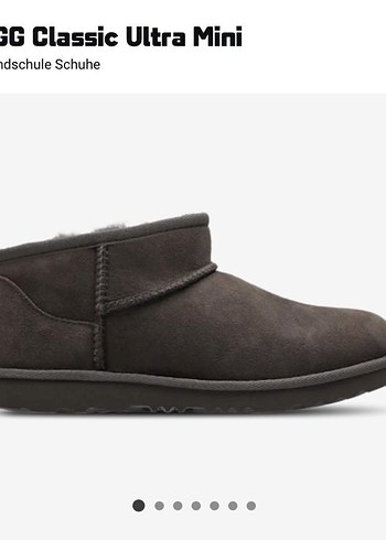 Ugg Gri Süet Kadın Günlük Dolgu Topuk Bot