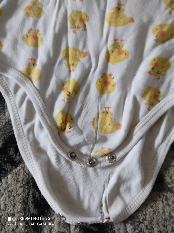 Beyaz Bebek Body, Kısa Kollu, Pamuklu - Görsel 4