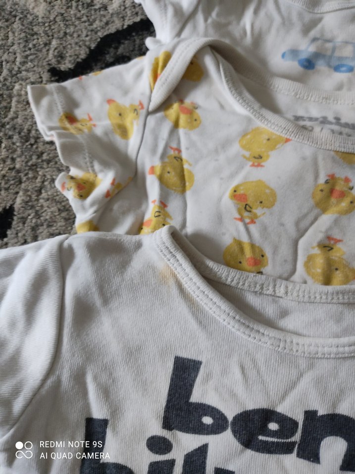 Beyaz Bebek Body, Kısa Kollu, Pamuklu - Görsel 3