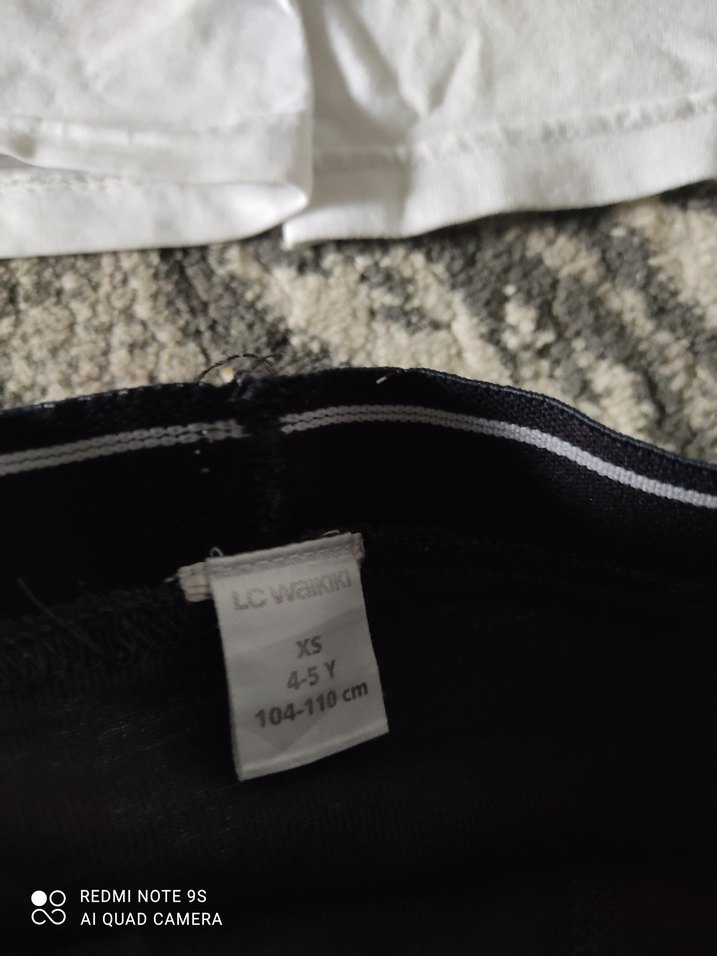 Beyaz Çocuk Atlet ve Gri Tayt Takımı - Görsel 2