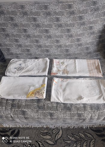 Beyaz Pastel Nakışlı Çocuk Uyku Örtüleri - Görsel 11