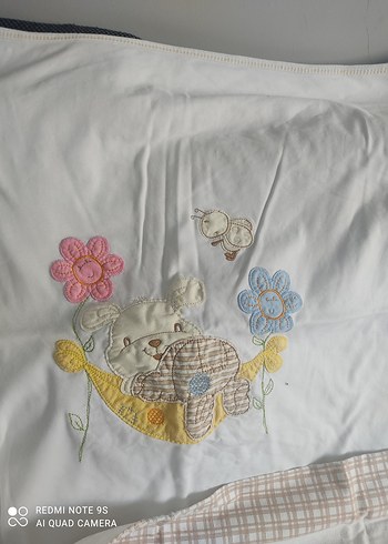 Beyaz Pastel Nakışlı Çocuk Uyku Örtüleri - Görsel 5