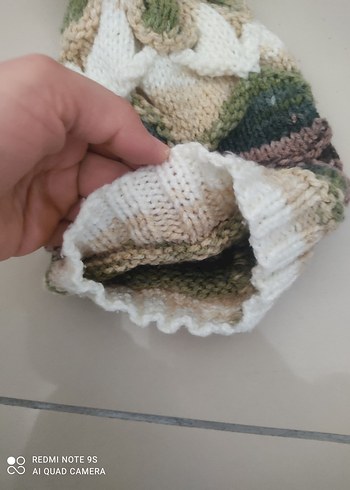 Çok Renkli Bohem Örgü Bere - Görsel 2