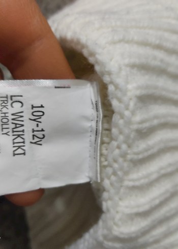 Beyaz Örgü Kadın Yün Bere - Görsel 2