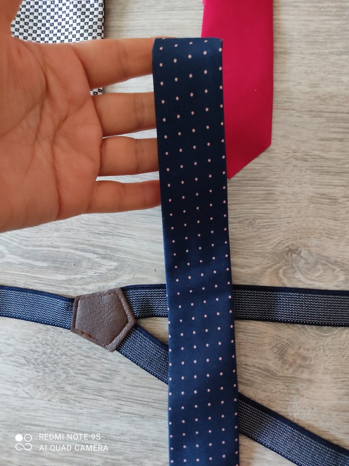 Vintage Gri Erkek Kravatı - Görsel 5