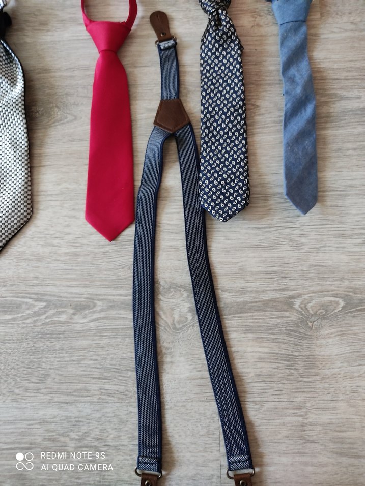 Vintage Gri Erkek Kravatı - Görsel 4