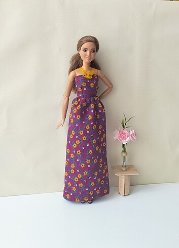 Beden Barbie bebek elbisesi
