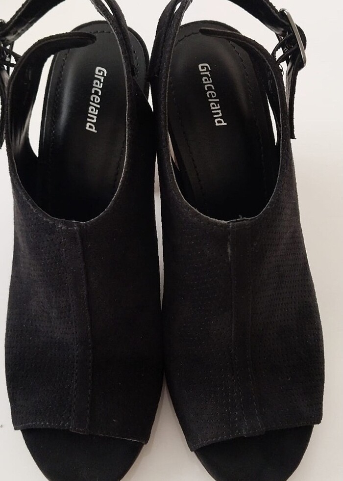 Nubuk Topuklu Ayakkabı - Görsel 2