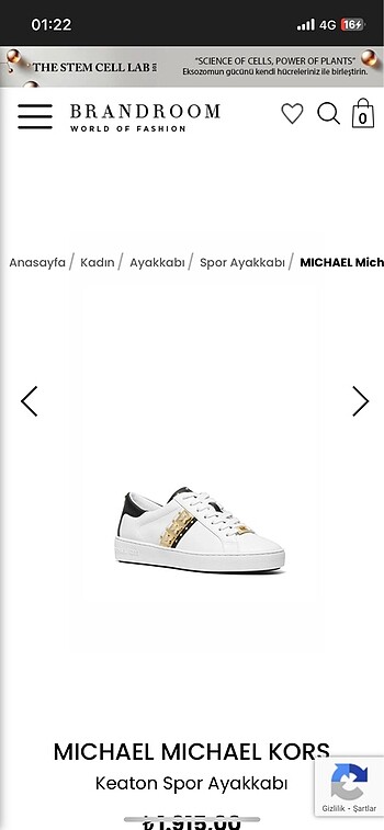Michael Kors MK Beyaz sneaker 8M