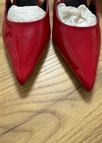 Kırmızı Stiletto Topuklu Ayakkabı - Görsel 4