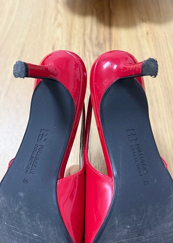 Kırmızı Stiletto Topuklu Ayakkabı - Görsel 5