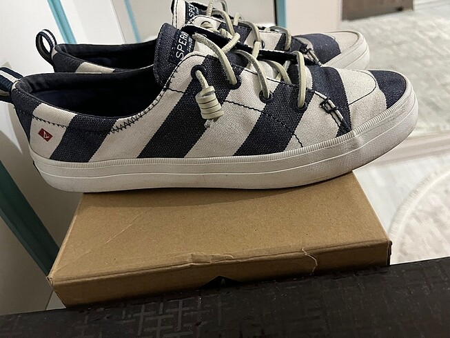 Sperry Top Sider Speery çizgili mavi sneaker