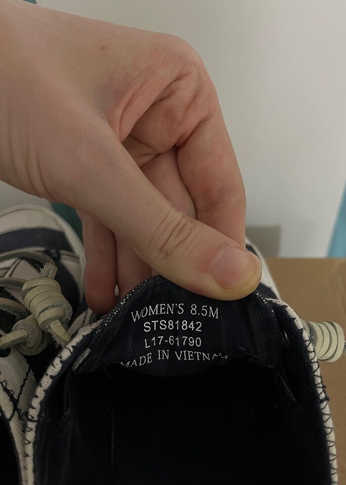 Speery çizgili mavi sneaker - Görsel 5