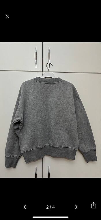Fabrika Fabrika gri şardonlu sweatshirt