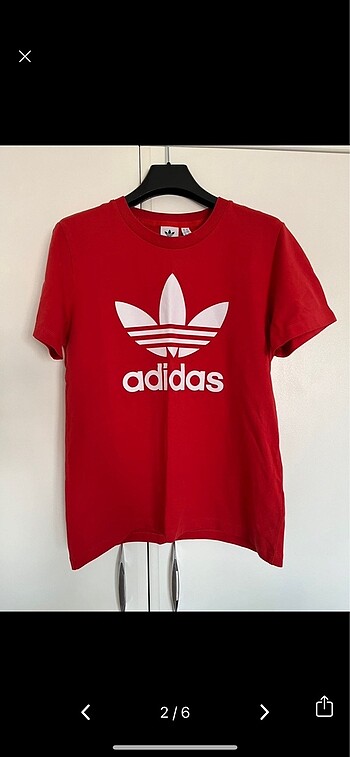 Adidas Orijinal adidas kırmızı tişört