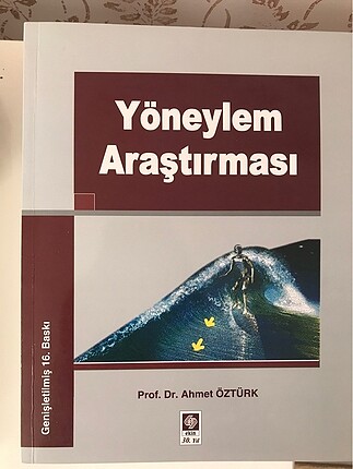 Prof dr Ahmet Öztürk Yöneylem araştırması kitabı #yoneylemdersi 