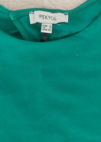 Yeşil Kadın Basic Kısa Kollu Tişört - Görsel 2