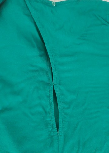 Yeşil Kadın Basic Kısa Kollu Tişört - Görsel 4