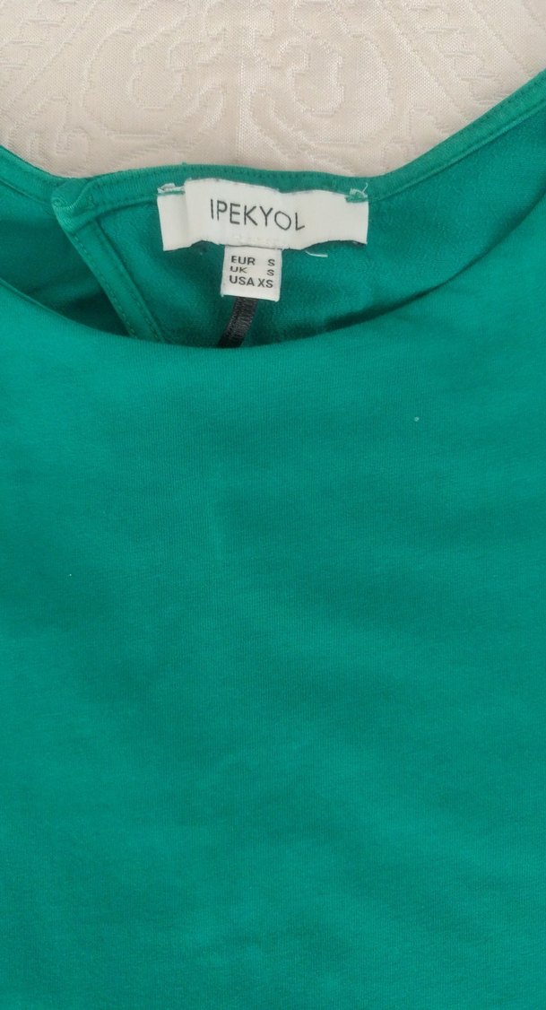 Yeşil Kadın Basic Kısa Kollu Tişört - Görsel 2