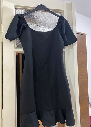 Uzun Kollu Yeşil Kadın Ofis Elbisesi - Görsel 4