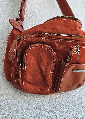 Beden turuncu Renk Vintage mango kol çantası