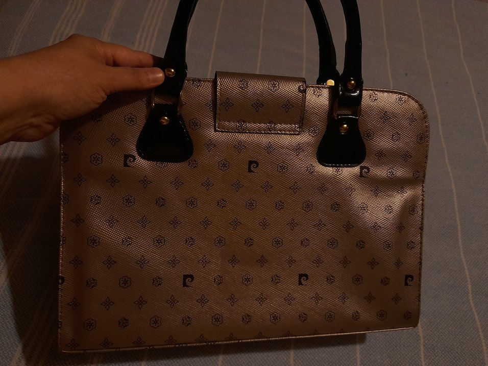 Klasik Bakır Renk  Parlak Deri Kadın Çanta - Görsel 4