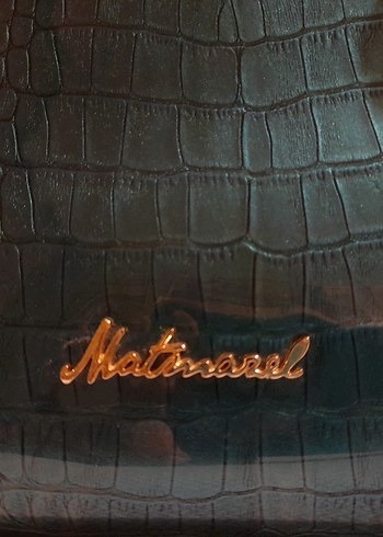 Klasik Yılan Derisi Desenli Gold Kadın Çanta - Görsel 4