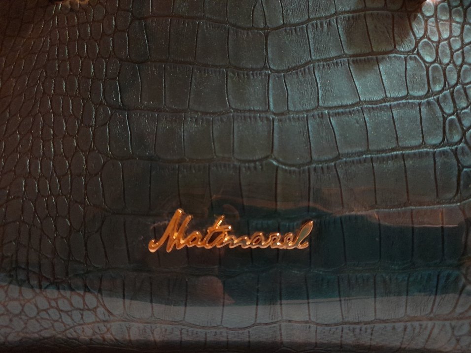 Klasik Yılan Derisi Desenli Gold Kadın Çanta - Görsel 4